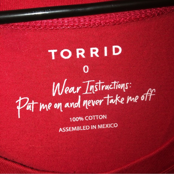 NWT Torrid black & red shirt 0 - Picture 4 of 4